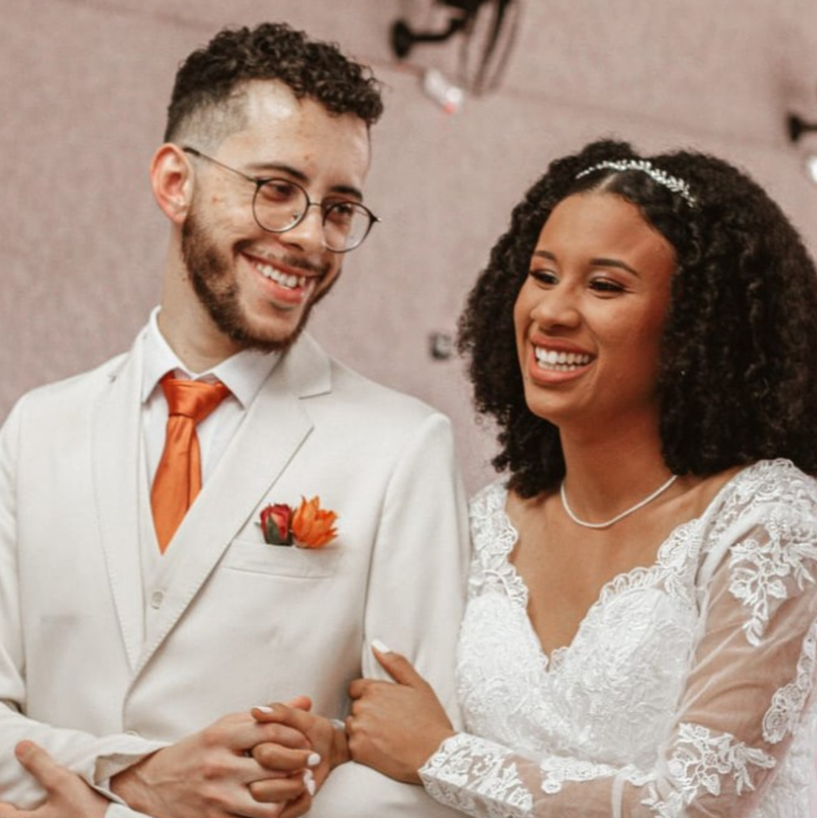 Isaac e Anna no casamento